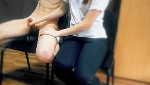 Experienced Milf Jerks Off Naked Boyfriend To Cum