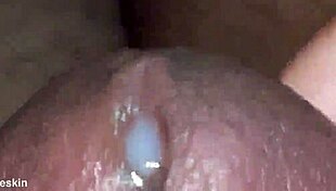 Intense Close Cumshot on Indian Guy's Hard Cock