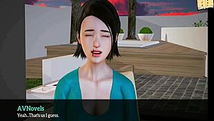 Redhead Teen's Small Tits in Cartoon