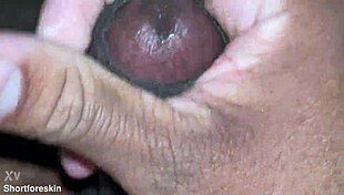 Intense Close Cumshot on Indian Guy's Hard Cock