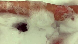 Young Amateurs in a Webcam Bubble Bath Session.