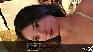 In this hentai game, the maid slowly strips off all her clothes in 3D porn