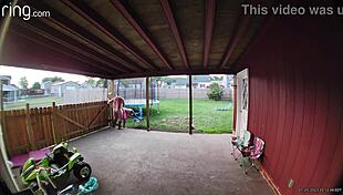 part 1: wife sucking and fucking on back porch in daylight