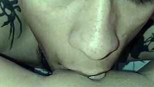 i moan while eating wet shaved pussy