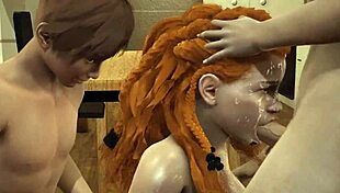 Aloy threesome deepthroat perfect ass