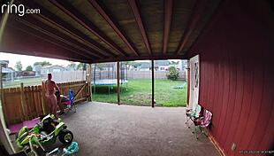 part 1: wife sucking and fucking on back porch in daylight