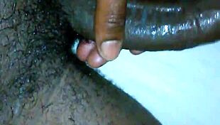 Rough Monster Cock Pounds Creamy Ebony Pussy
