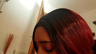 Ebony Couple Enjoys Intimate Facial Session