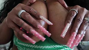 joi let me show u how to fuck me till we both cum, big tits bouncing in doggystyle.