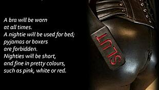 Proper Sissy Training: Anal Assfucking Transsexual with Small Cock, Cum in Cage