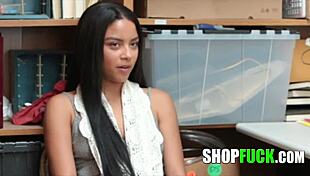 i saw blonde and brunette teens get fucked by security in the shop, they were punished so hard