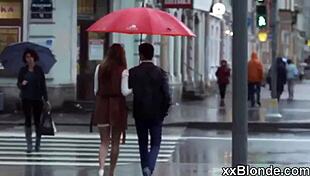 Teen Blonde Voyeur Watches Milf Anal Fucking