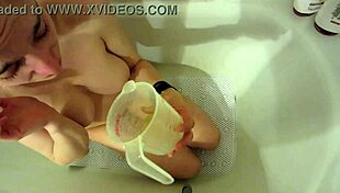 my gorgeous ex qcbitch pt 2 piss edit by f3t1shd0m gets drunk and swallows