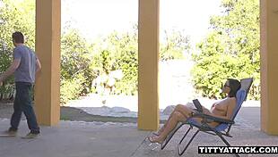 busty petite 18+ tits out for the boys with karlee grey