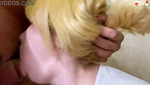 Guy Surprises Stepsister in Toilet with Deep Blowjob Action