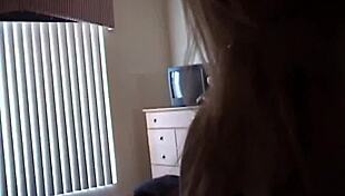 teen slut caught on hidden cam pleasing her tutor with mouth