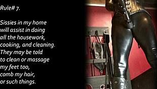 Proper Sissy Training: Anal Assfucking Transsexual with Small Cock, Cum in Cage