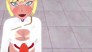 Power girl offers free pov fantasy to superman in 3d hentai anime