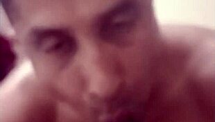 Indian gay guy sucking cock in blowjob session