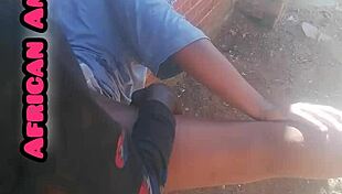 Beautiful african mature sucks monster cock in blowjob 😍