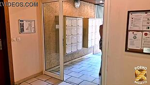 Cheyenne, the bold French blonde milf, flaunts her big tits fearlessly