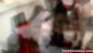 Curvy Goth Gets Cum Sprayed On Big Tits