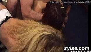 Lesbians caught by customers in shop