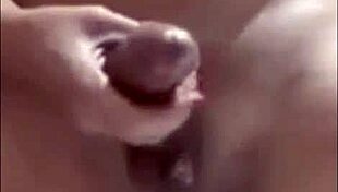 Shemale Strokes Big Cock for Massive Cumshot Solo