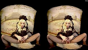 i-i'm rebeka black cosplay 3dvr dildo masturbation from bravo models media