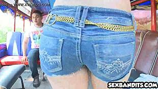 sexy tiny latina babe gets handled with big ass and tits in amateur scene