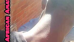 Beautiful african mature sucks monster cock in blowjob 😍