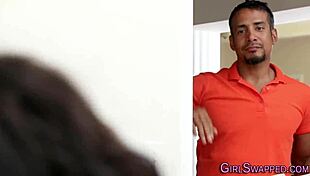 Latina Stepdaughter In Pov Foursome