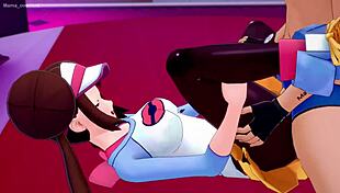 mei rosa craves wild sex training on bed in adult parody