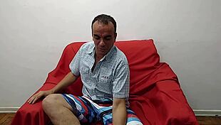 Does petter dog make sheila cum on the sofa?