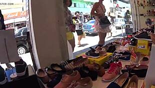 i-i saw that delicious upskirt pussy hidden under her skirt