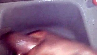 Jerking Huge Cock in Shower