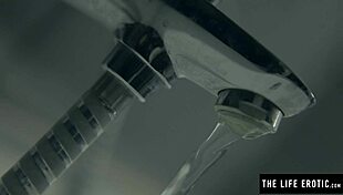 frenzied milf uses vibrator and spit to cum hard in bath