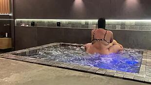 grabbed the brunette from behind, thrust hard into her pussy 😩