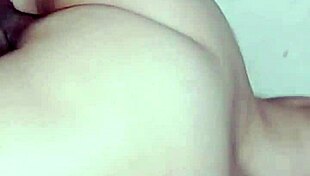 latina woman feels intense pleasure in hard interracial creampie pov