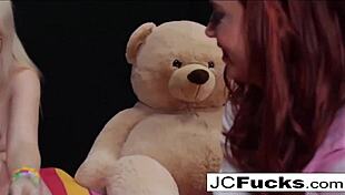 i'm soo exciited about this big teddy bear fantasy with two aroused lesbians, can't wait to see the tits and ass action