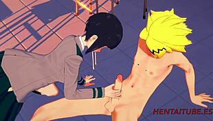 boku no hero hentai jiro kyoka boobjob