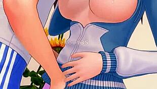 My naughty neighbor in hentai style