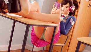 Overwatch hentai secrets revealed in steamy animated action.