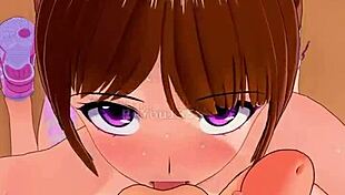 My naughty neighbor in hentai style