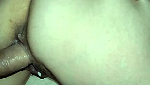i cum in my wife's pussy and keep fucking her tight ass close up pov homemade creampie
