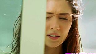 Skinny model licks girlfriend's trimmed pussy