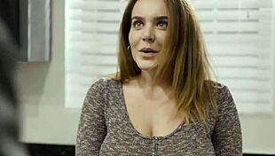 Busty Couchsurfer Steals and Gets Caught by Angry Host