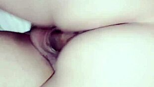 latina woman feels intense pleasure in hard interracial creampie pov