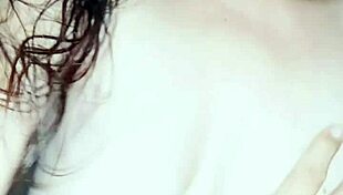 latina woman feels intense pleasure in hard interracial creampie pov