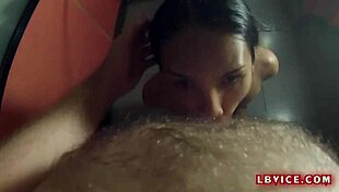 Amateur ladyboy in Bangkok gives deepthroat blowjob and receives cumshot facial. Intense action unfolds.